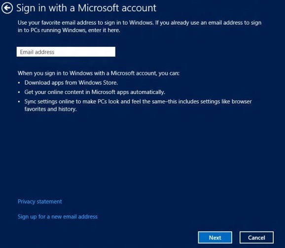 Switch Local Account to Microsoft Account Step3