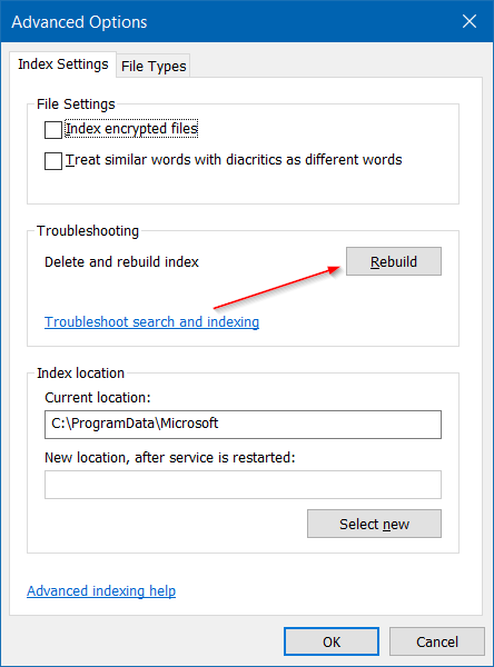 Estos resultados pueden ser mensajes incompletos en Windows 10 pic4