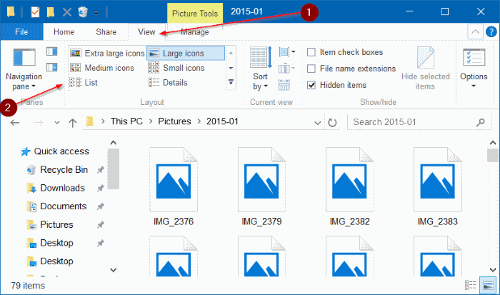Miniaturas que ahora se muestran en el explorador de archivos de Windows 10 paso 1