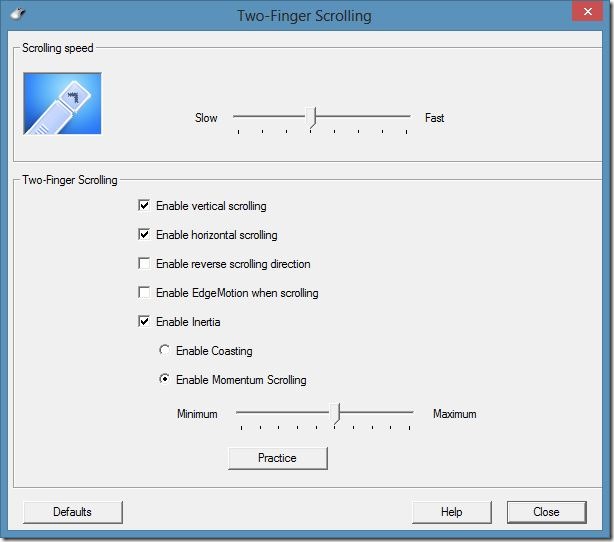 Two Finger Scrolling In Windows 8 Step5