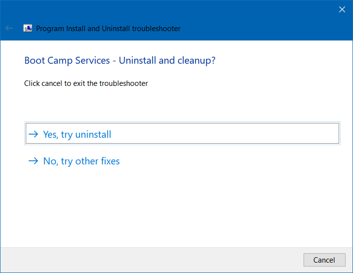 Desinstalar boot camp desde Windows 10 pic4