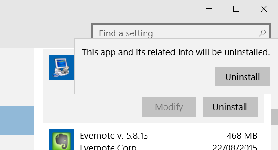 Desinstalar programas en Windows 10 step5