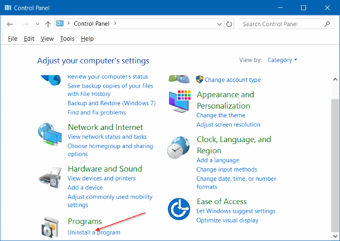 Desinstalar programas en Windows 10 step7