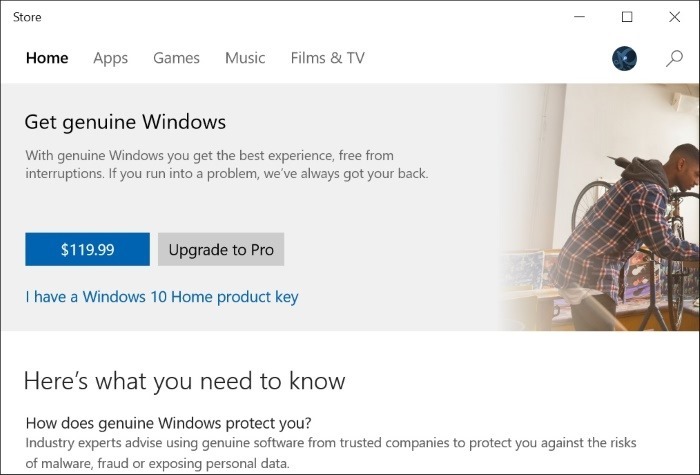 Actualizar Windows 10 Home a Pro Step4