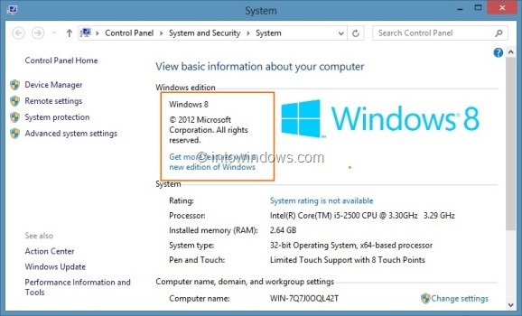 Upgrade Windows 8 To Windows 8 Pro Step1
