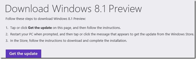 Upgrade Windows 8 to Windows 8.1 Preview Step01