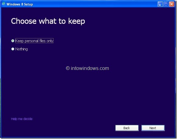 Upgrade XP To Windows 8 Step6