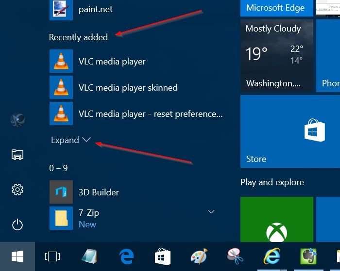 Ver aplicaciones de programas instalados recientemente en Windows 10