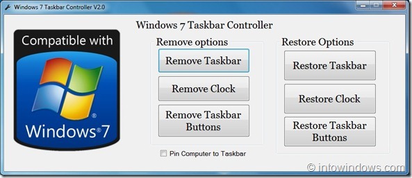 Windows 7 Taskbar Controller