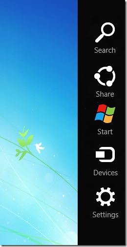 Windows 8 Charm Bar for Windows 7 Picture