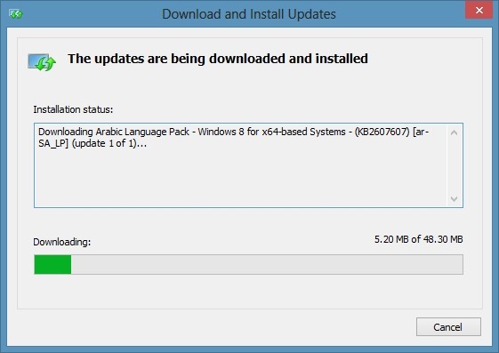 Windows 8 Language Packs Step1
