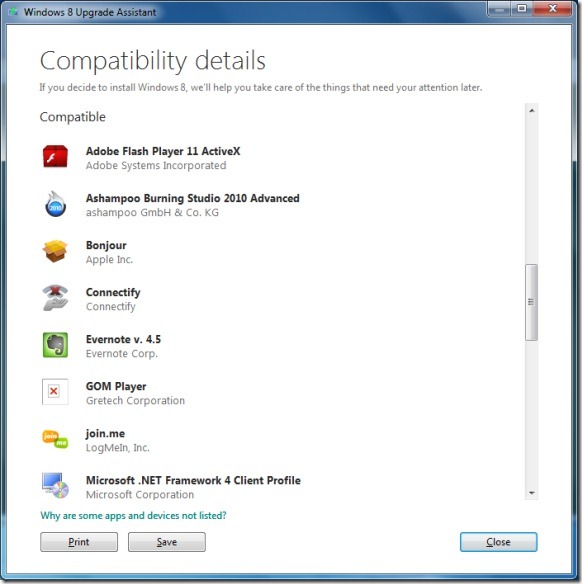 Windows 8 Upgrade Assistant Picture2