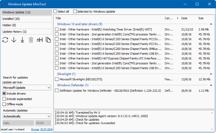 C200 series chipset family. Windows update MINITOOL. Windows 7 update Tool. Программа SANDISK update Tool. KB 2267602 (версия 1.385.1239.0).