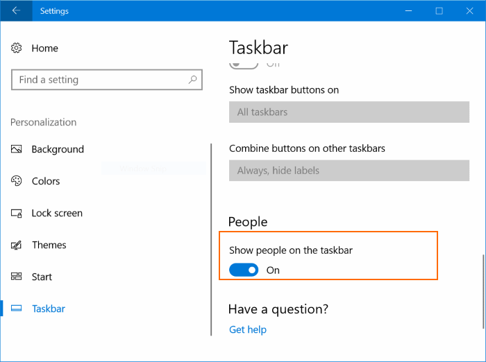 agregar o quitar barra de personas de la barra de tareas de Windows 10 pic2