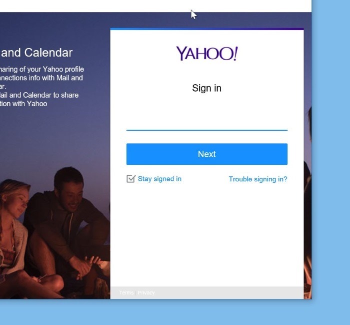 agregar una cuenta de correo yahoo a Windows 10 mail step5