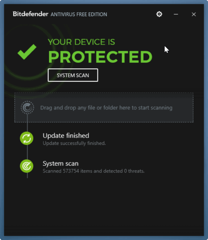 Bitdefender antivirus free for Windows 10