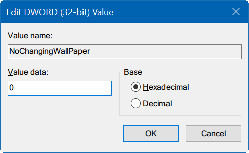 no puede cambiar el fondo de escritorio en Windows 10 pic6