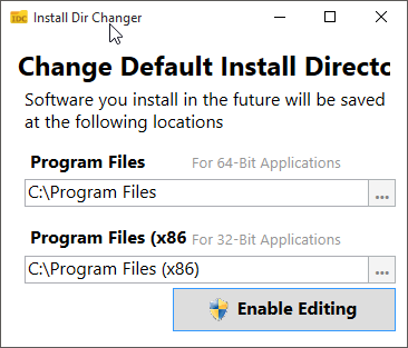 cambiar la ubicación de instalación predeterminada de los programas en windows 10 step1