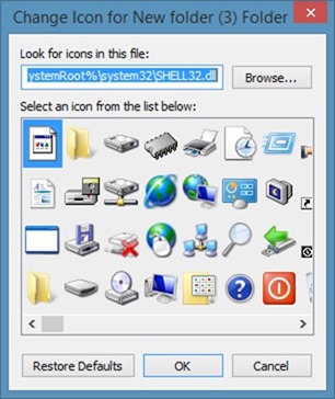 cambiar el icono de carpeta en Windows 7 o Windows 8 step3