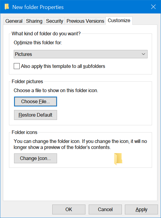 cambiar imagen de carpeta en Windows 10 pic4.1