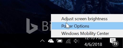 cambiar la configuración del botón de encendido en Windows 10 pic1