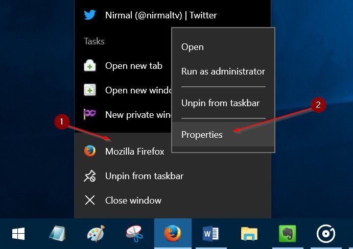 cambiar los iconos de la barra de tareas de programas en Windows 10 pic2