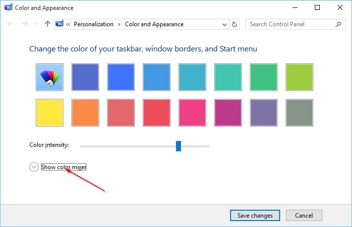 cambiar el color del borde de la ventana en Windows 10 step5