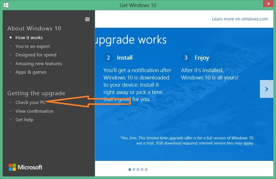 compruebe qué aplicaciones conserva la imagen de actualización de Windows 103