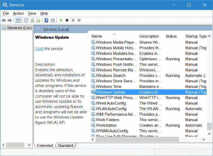 borrar la caché de Windows Update en Windows 10 step2
