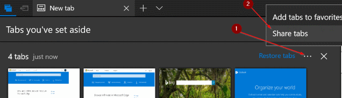 copiar urls abiertas en todas las pestañas de edge pic3