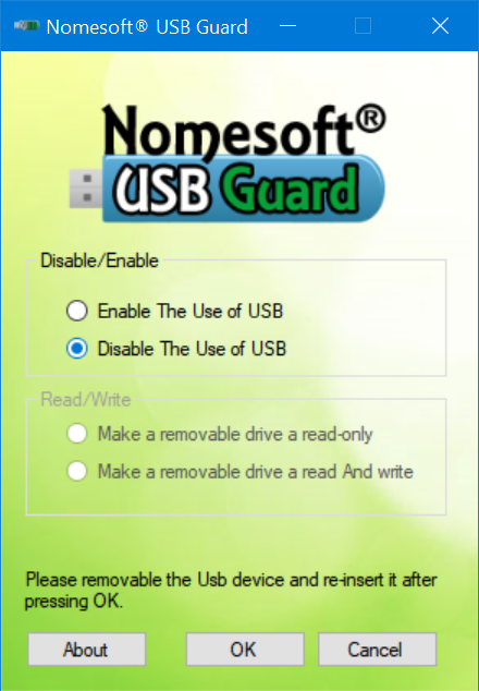 activar o desactivar unidades USB en Windows 10 pic5