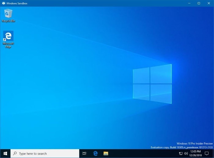 activar o desactivar Windows Sandbox en Windows 10 pic01