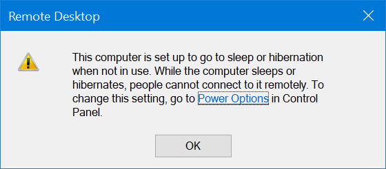 activar o desactivar el escritorio remoto en Windows 10 pic6