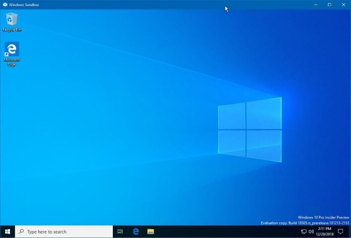 cómo usar el arenero de Windows en windows 10 pic1