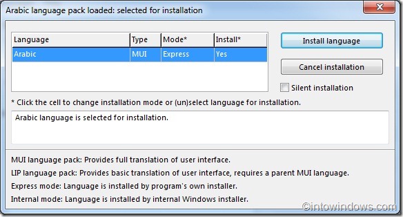 cómo instalar el paquete de idioma en Windows 7 Home Premium