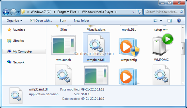 Activar la barra de herramientas del Reproductor de Windows Media 12 en Windows 7 pic1