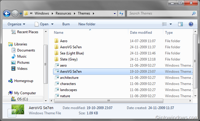 Instalar/Aplicar temas de terceros en Windows 7 pic3