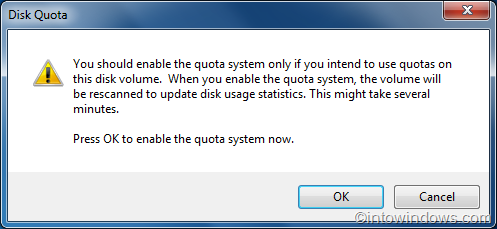 Cómo habilitar la gestión de cuotas de disco en Windows 7 pic3