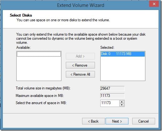 increase virtualbox disk size in Windows Step5