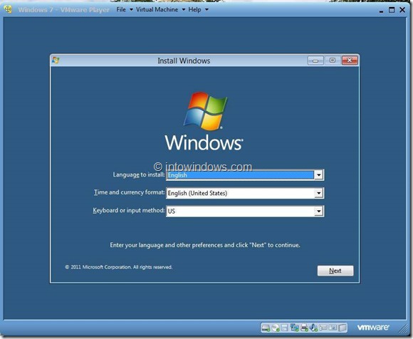 install windows 8 on vmware (FILEminimizer)