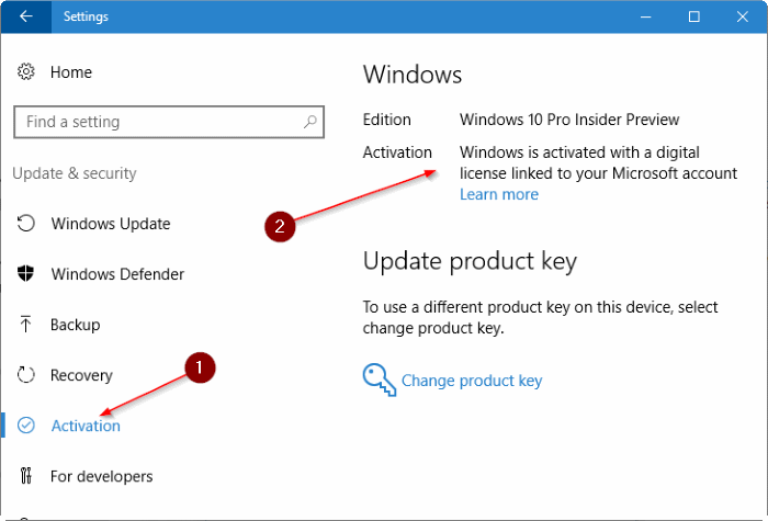 vincular la licencia de Windows 10 a la cuenta de Microsoft