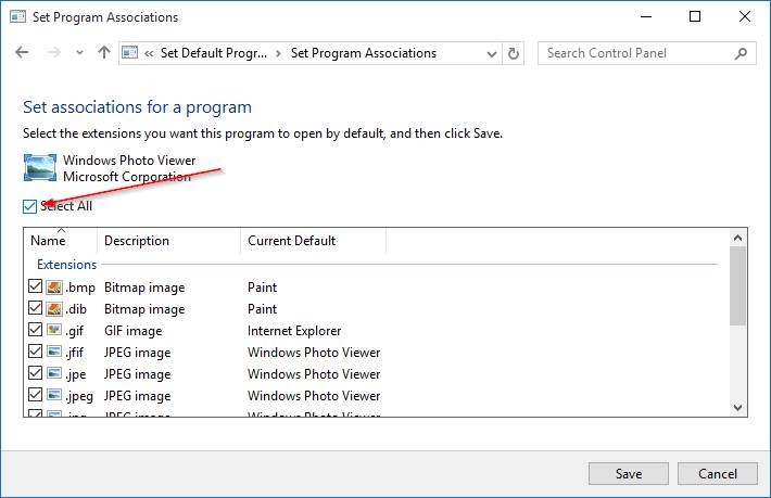 make Windows Photo Viewer default in Windows 10 step9