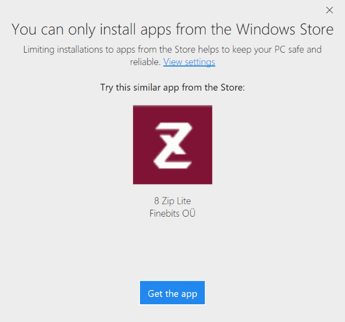 evitar que las aplicaciones se instalen desde fuera de la tienda en Windows 10 pic5