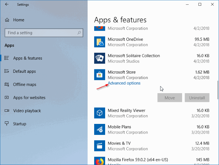 reinstall Store app in windows 10 pic1