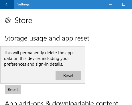 reset Windows 10 Store pic3
