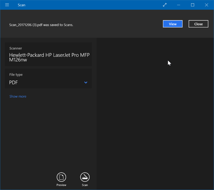 guardar documentos escaneados e imágenes como PDF en Windows 10 pic3