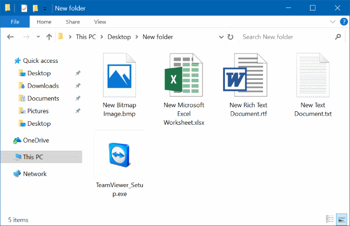 mostrar u ocultar extensiones con nombres de archivo en el explorador de archivos de Windows 10 pic01