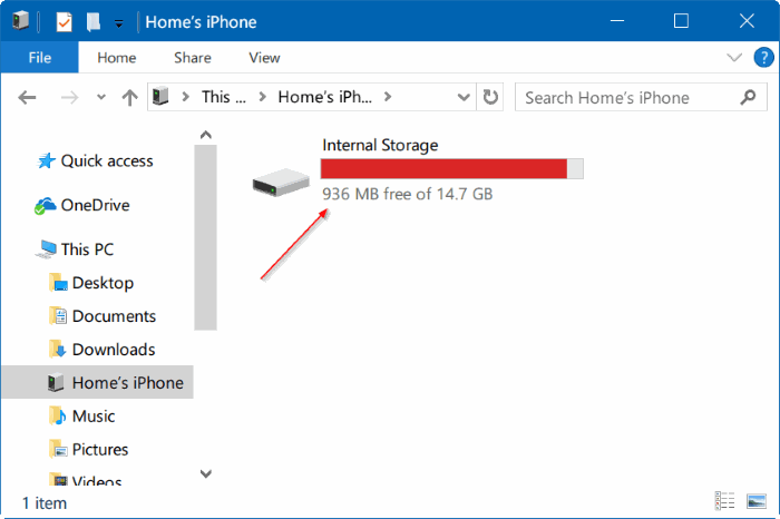 transferir fotos del iPhone a Windows 10 PC pic6