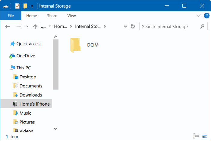 transferir fotos del iPhone a Windows 10 PC pic7