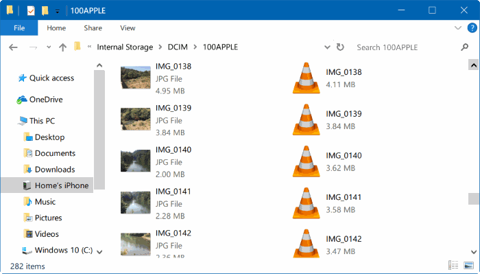 transferir fotos del iPhone a Windows 10 PC pic9